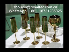 কাচপাত্রে টিআইএন সোনার আয়নার আবরণের জন্য পিভিডি ভ্যাকুয়াম লেপ মেশিন