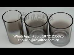 কাঠকয়লা ধূসর কাচের পাত্র, স্মোকি ধূসর রঙ