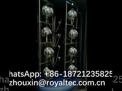 কাচের বাতি- স্বচ্ছ রূপালী আবরণ